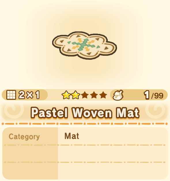 Pastel Woven Mat