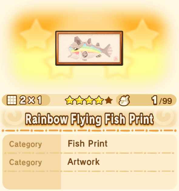 Rainbow Flying Fish Print