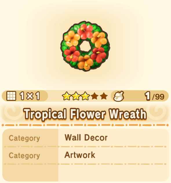 Tropical Flower Wreath