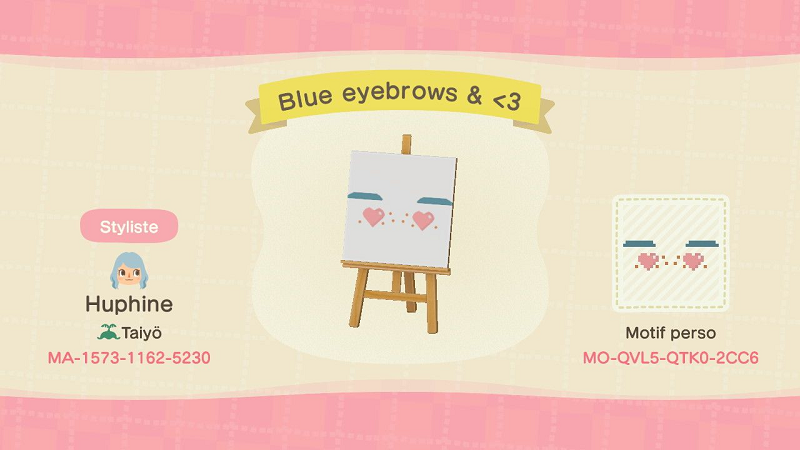 ACNH Eyebrows with Heart