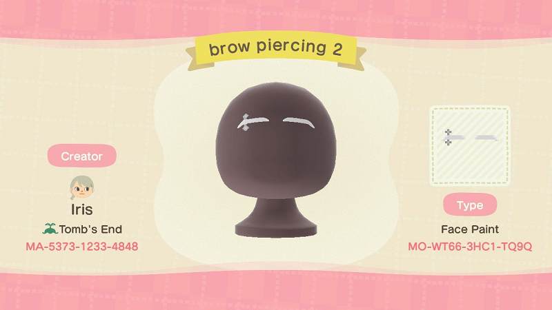 ACNH Eyebrow Piercing