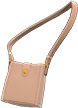 Beige square shoulder bag