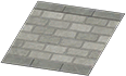 Gray brick rug