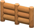 Log-wall fence