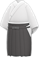 White samurai hakama