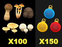 All Mushroom & Ornament