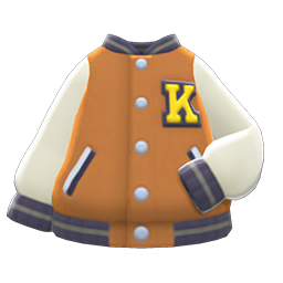 Letter Jacket Beige