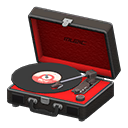 Portable Record Player Black