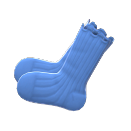 Puckered Socks Blue