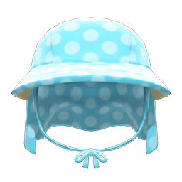 Veiled Gardening Hat Blue