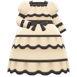 Victorian Dress Beige
