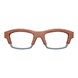 Wooden-frame Glasses Brown
